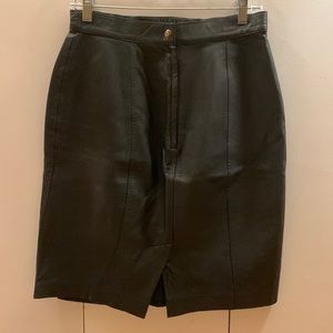 B B Dakota Vintage Leather Skirt